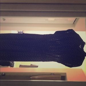 Old Navy blue and white polka dot woman’s dress